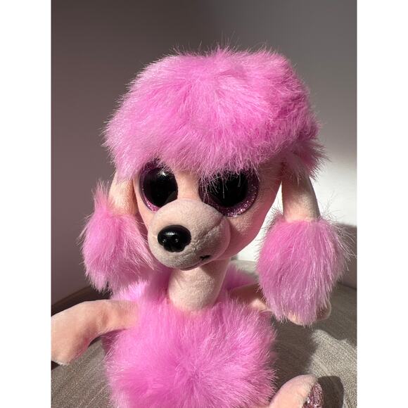 Camilla Ty Beanie Boos Pink Poodle Dog Stuffed Animal Plush Toy - Picture 1 of 8